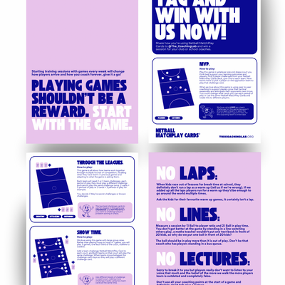 Seasons worth of games for Netball MatchPlay Cards