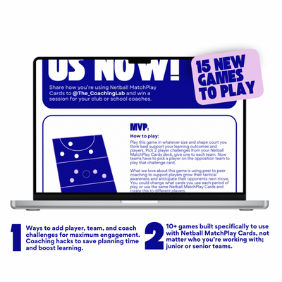 Seasons worth of games for Netball MatchPlay Cards